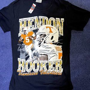 Hendon Hooker Tennessee Vols Volunteers Team Football T-Shirt Small Black